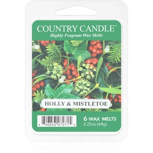 Country Candle Holly & Mistletoe vosk do aromalampy 64 g