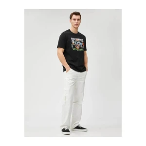 Koton Men's T-shirt Black 3sam10103hk