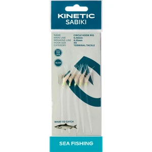 Kinetic nadväzec sabiki trembler holo fishskin pearl flash 130 cm #4