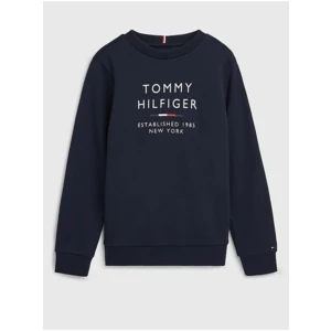 Tmavě modrá klučičí mikina Tommy Hilfiger - Kluci