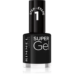 Rimmel Super Gel gélový lak na nechty bez použitia UV/LED lampy odtieň 070 Black Obsession 12 ml