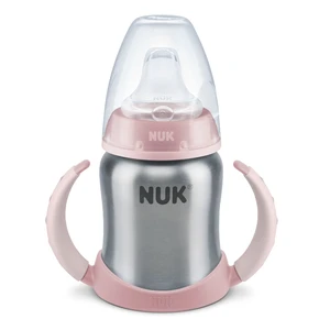 NUK Learner Cup Stainless Steel tréningový hrnček Rose 125 ml