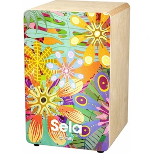 Sela SE 179 Art Series Cajon in legno Flower Power