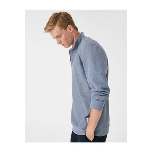 Koton High Neck Sweater Zipper Detailed