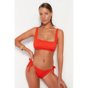 Trendyol Bikini Bottom - Red - Plain