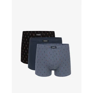Boxer shorts Atlantic 3MH-025 A'3 S-3XL gray-graphite-black 04