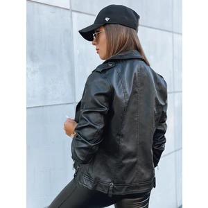 MODE MOSAIC ladies leather jacket black Dstreet