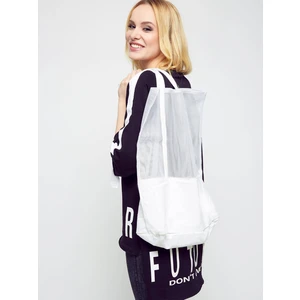Openwork bag white