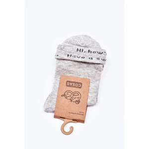 Kids Cotton socks Sweet Dream COSAS grey