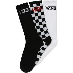 VANS 3 PACK - ponožky CLASSIC CREW Black/Checkerboard 38,5-42