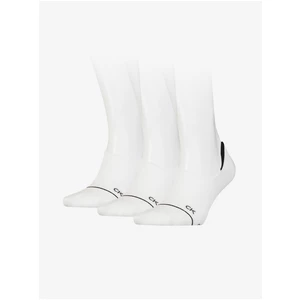 Sada tří párů bílých dámských ponožek Calvin Klein - Dámské