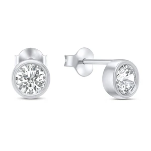 Brilio Silver Minimalistické strieborné náušnice EA323W