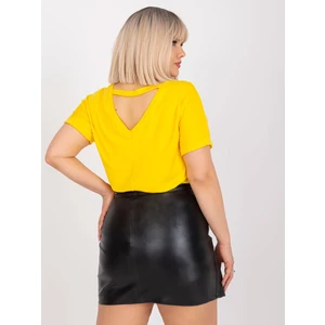Yellow Plus Size Casual Blouse Dina