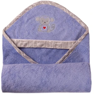 Babymatex Bamboo osuška s kapucí Blue 100x100 cm