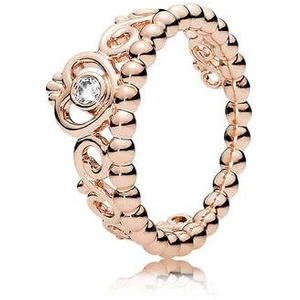 Pandora Bronzový prsten pro princezny 180880CZ 54 mm