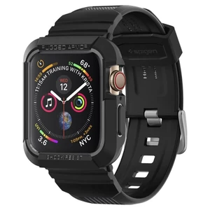 Ellenálló tok karpánttal Spigen Rugged Armor Pro  Apple Watch 6/SE/5/4 (44mm), fekete