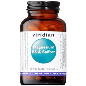 Viridian Magnesium B6 & Saffron (Hořčík, vitamín B6 a šafrán) 60 kapslí