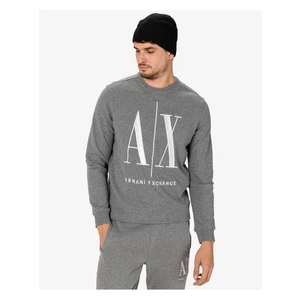 Armani Exchange Mikina 8NZMPA ZJ1ZZ 3930 Sivá Regular Fit