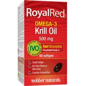 Webber Naturals Omega 3 Royal Krill Oil 500 mg IVO 60 tabs
