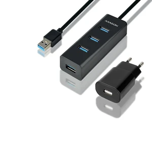 AXAGON HUE-S2BP, 4x USB3.0 CHARGING hub 1.2m kabel, vč. AC adapteru