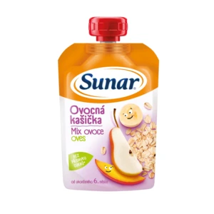 Sunar Ovocná kašička mi x ovoce oves 120 g