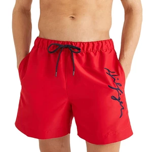 Plavkové šortky Tommy Hilfiger červená farba