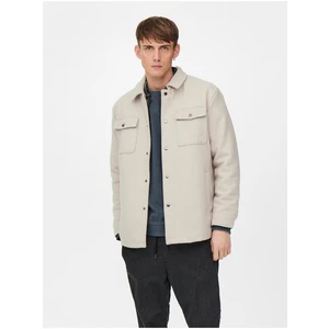 Beige Shirt Light Jacket ONLY & SONS Creed - Men