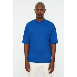 Trendyol Saks Men's Basic Crew Neck Oversize Short Sleeved T-Shirt