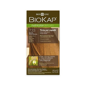 Biokap NUTRICOLOR DELICATO - farba na vlasy - 7.33 Blond Zlatá pšenica 140 ml