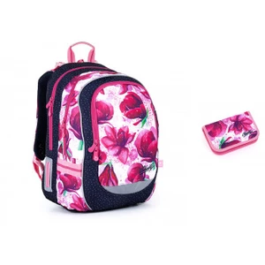 Školní batoh s magnoliemi Topgal CODA 21009 G,Školní batoh s magnoliemi Topgal CODA 21009 G