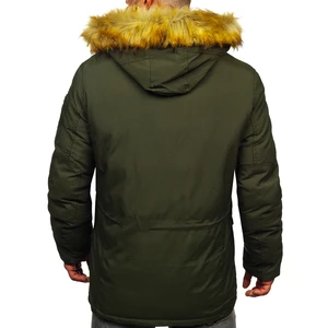 Geacă de iarnă parka verde Bolf 1795