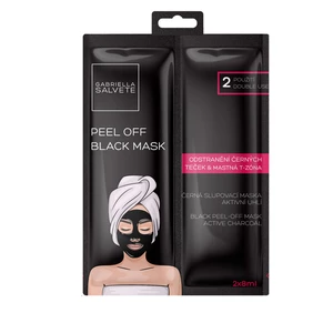Gabriella Salvete Černá pleťová slupovací maska Active Charcoal (Black Peel-Off Mask) 2 x 8 ml
