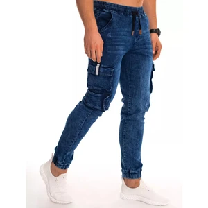 Men's blue denim joggers UX2987