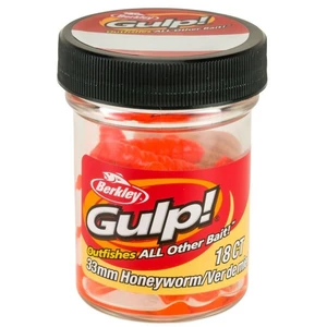Berkley umělé nástrahy gulp honey worm-orange 3,3 cm