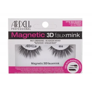 Ardell Magnetic 3D Faux Mink 858 1 ks umelé mihalnice pre ženy Black Cruelty free