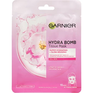 Garnier Skin Naturals Hydra Bomb plátýnková maska s rozjasňujícím účinkem 28 g