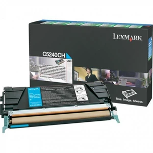 Lexmark originální toner C5240CH, cyan, 5000str., return, Lexmark C524