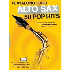 Hal Leonard Playalong 50/50: Alto Sax - 50 Pop Hits Partituri
