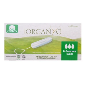 Organyc Tampóny zo 100% organickej bavlny, SUPER