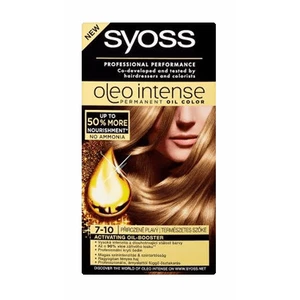 Syoss Oleo Intense permanentní barva na vlasy s olejem odstín 7-10 Natural Blond