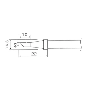 Náhradní pájecí hrot zhongdi c1-3 3mm zkosený kužel