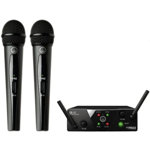 AKG WMS40 Mini2 Vocal Dual US45A: 660.7MHz + US45C: 662.3MHz