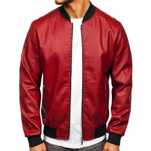 Geacă de piele bomber bordo Bolf 1147