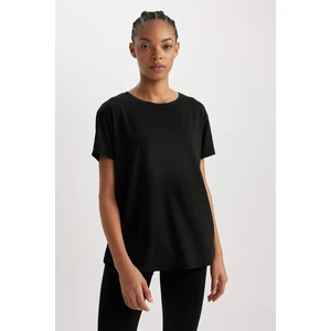 Defacto Fit Comfort Fit Crew Neck Sports T-Shirt
