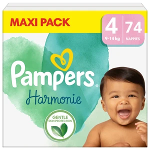 PAMPERS Plenky jednorázové Harmonie vel. 4 (74 ks) 9-14 kg