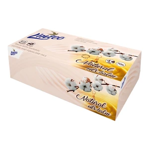 Linteo Paper Tissues Four-ply Paper, 70 pcs per box papírové kapesníky s balzámem 70 ks