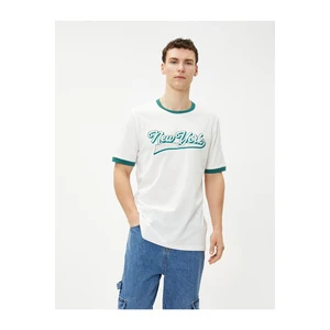 Koton College T-Shirt Printed Crew Neck Short Sleeve Cotton