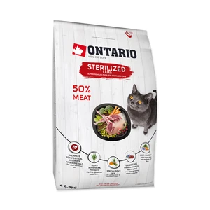 Ontario Cat Sterilised Lamb 6,5 kg