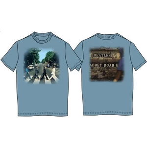The Beatles Koszulka Abbey Road Graficzny-Niebieski S