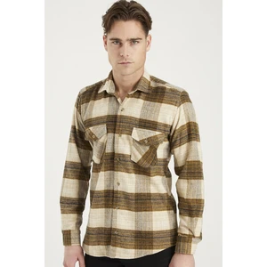 G697 DEWBERRY MEN'S SHIRT-BEIGE